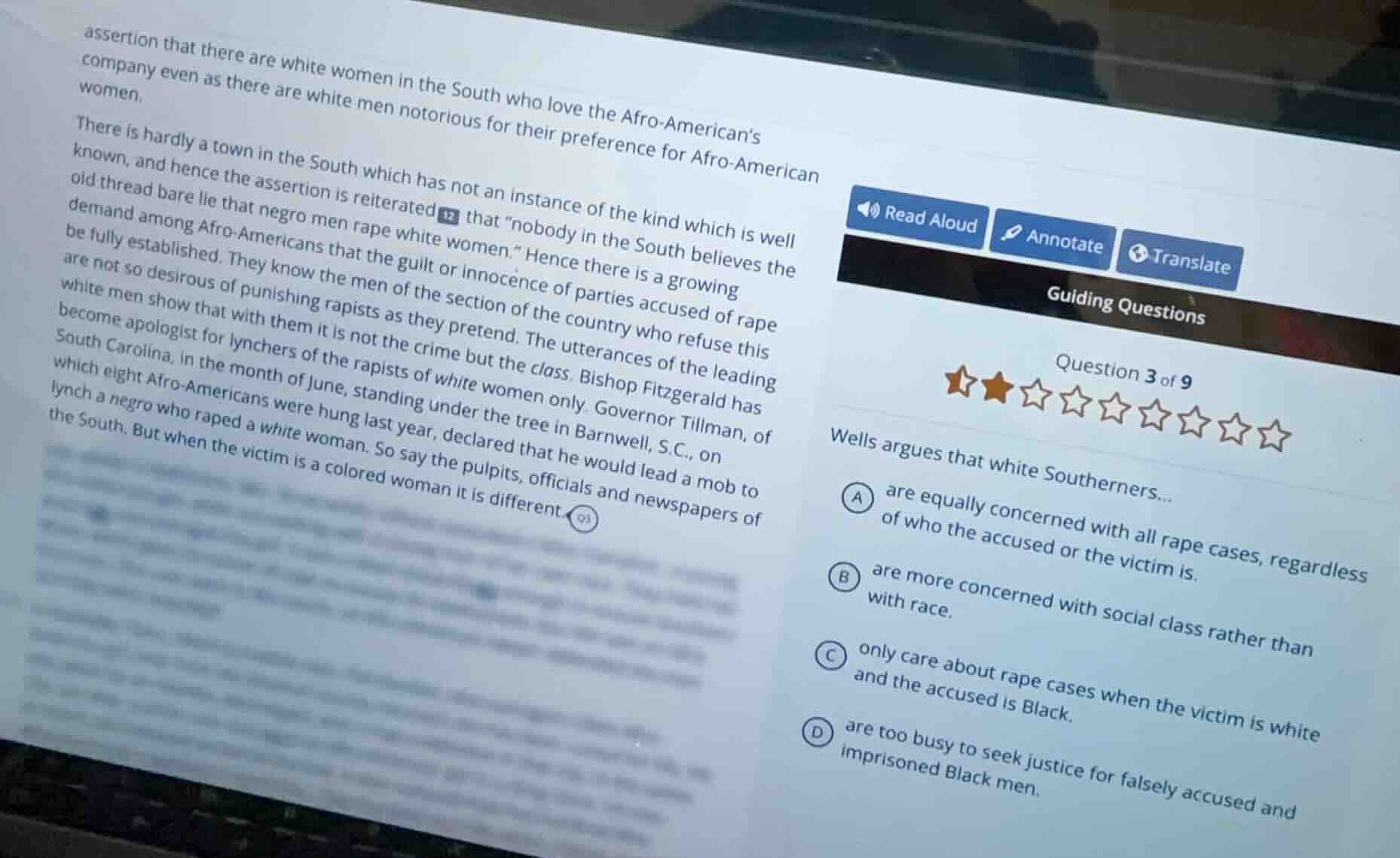 assertion that there are white women in the south who love the afro - a…