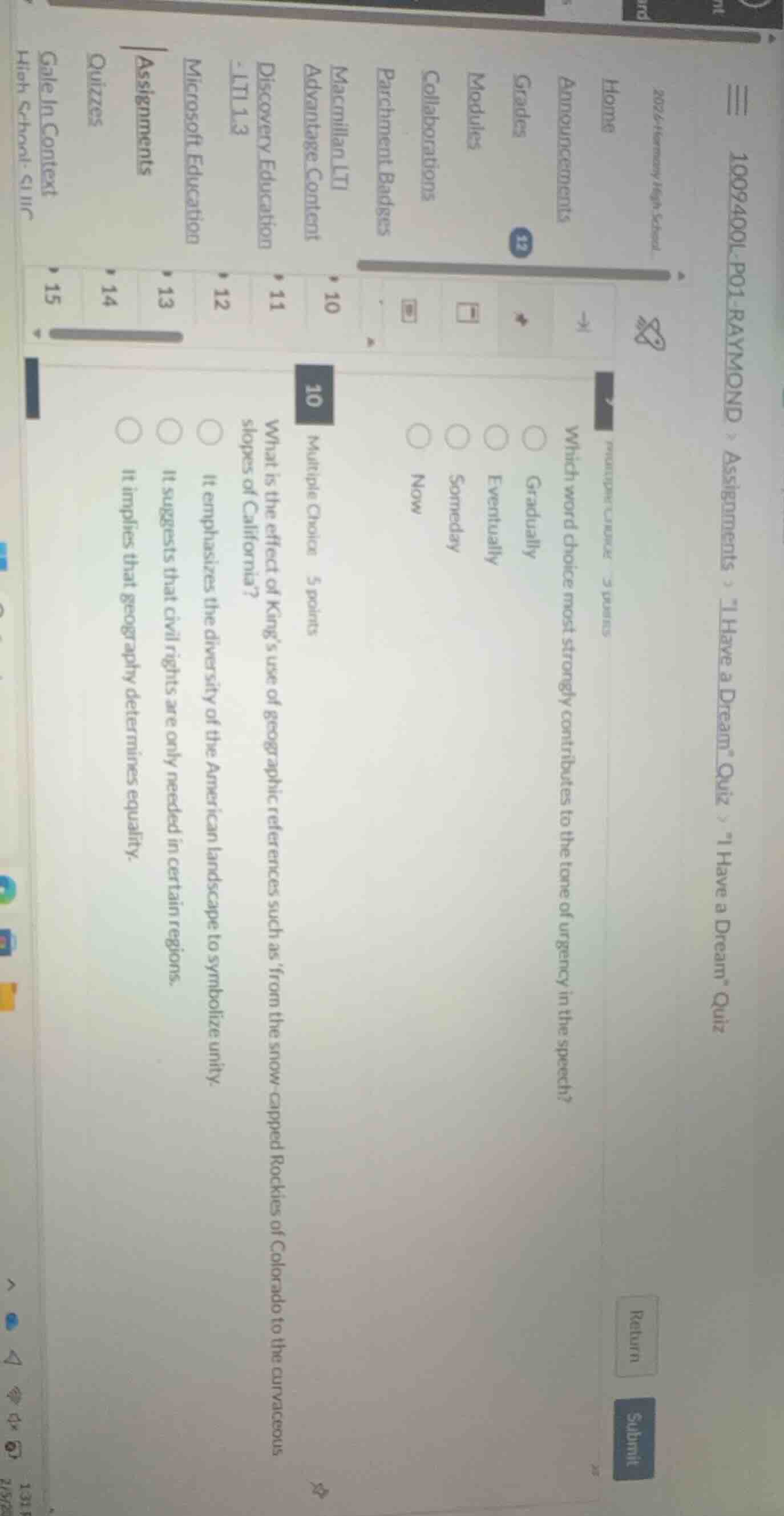 which word choice most strongly contributes to the tone of urgency in t…