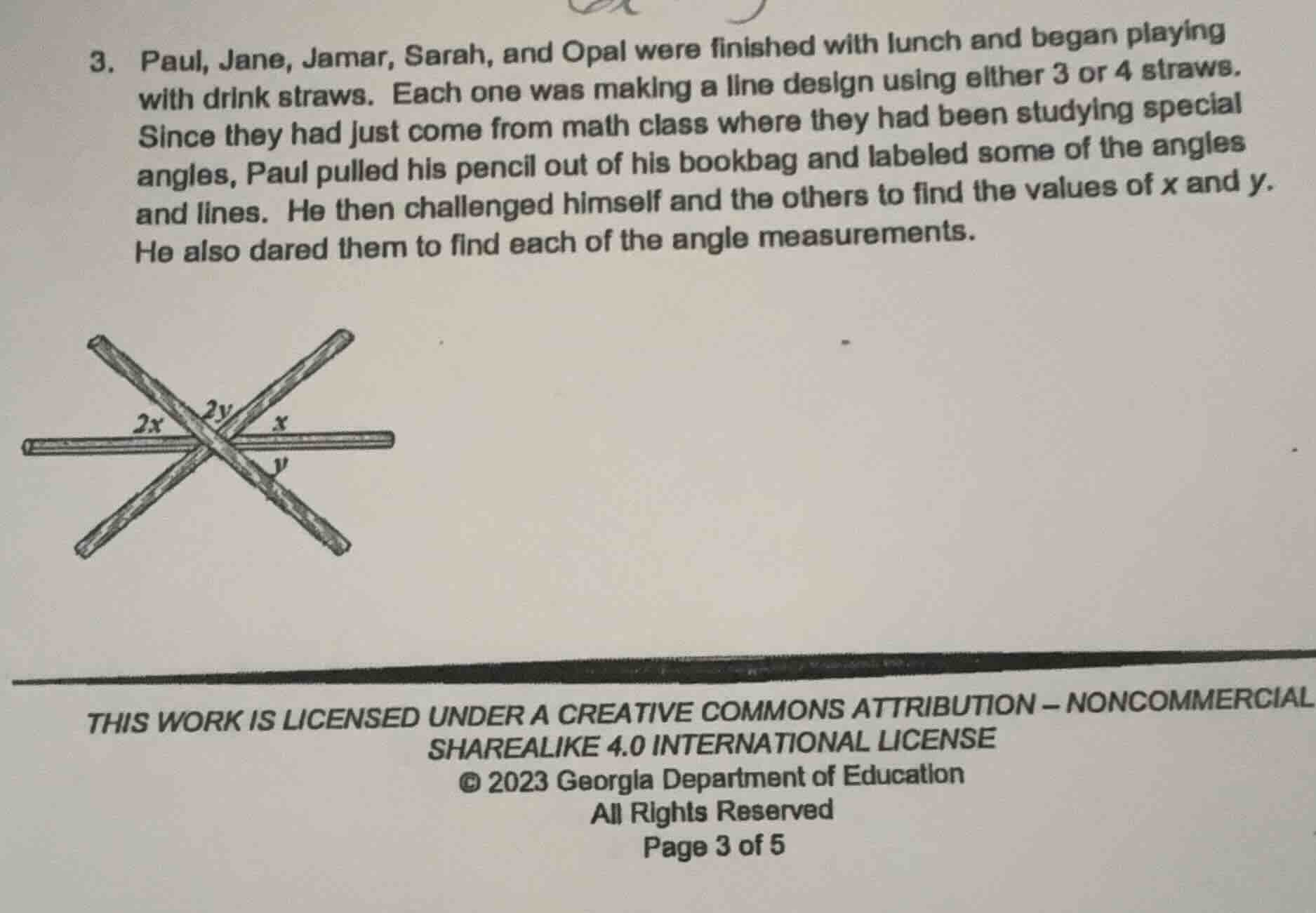3. paul, jane, jamar, sarah, and opal were finished with lunch and bega…