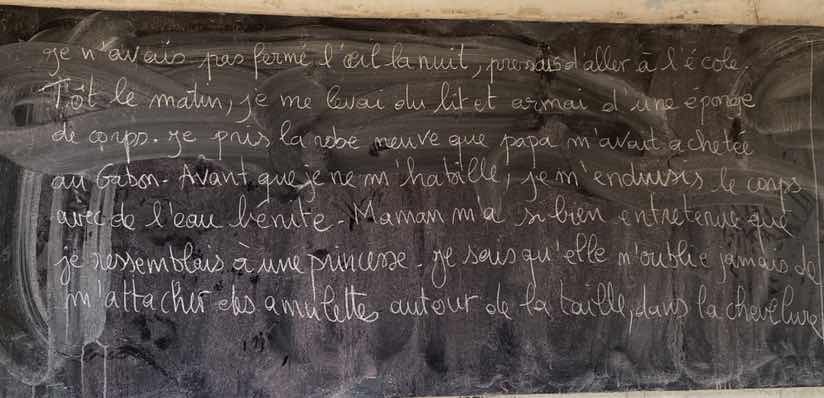 je navais pas fermé loeil la nuit, pourrais aller à lécole. tôt le mati…