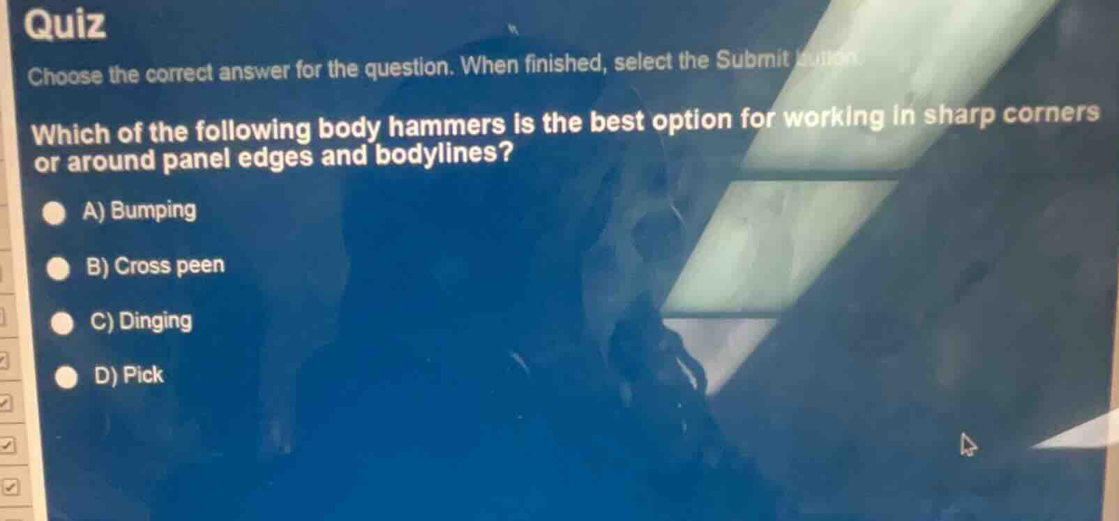 quiz choose the correct answer for the question. when finished, select …