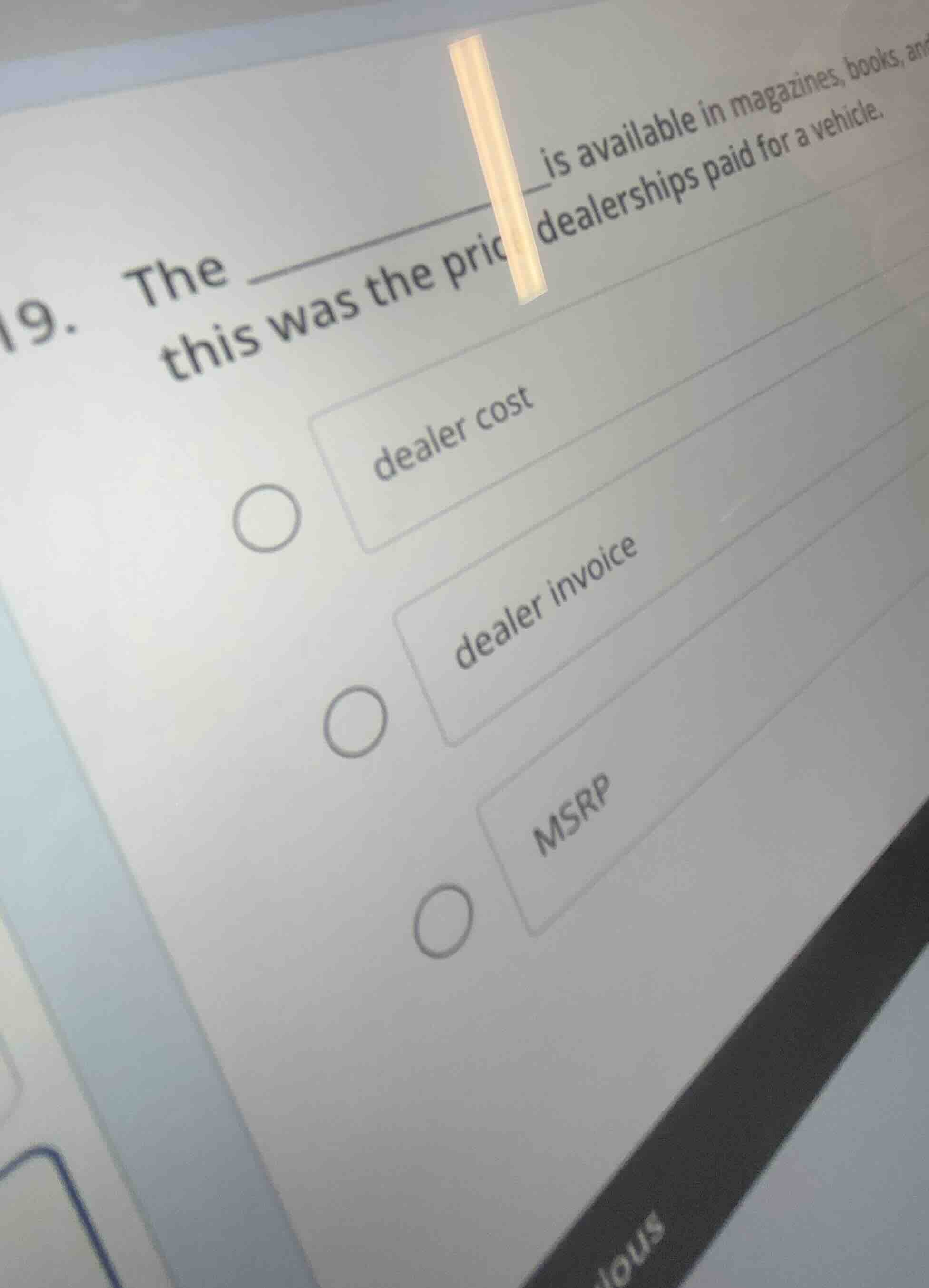 19. the ____ is available in magazines, books, and this was the price d…