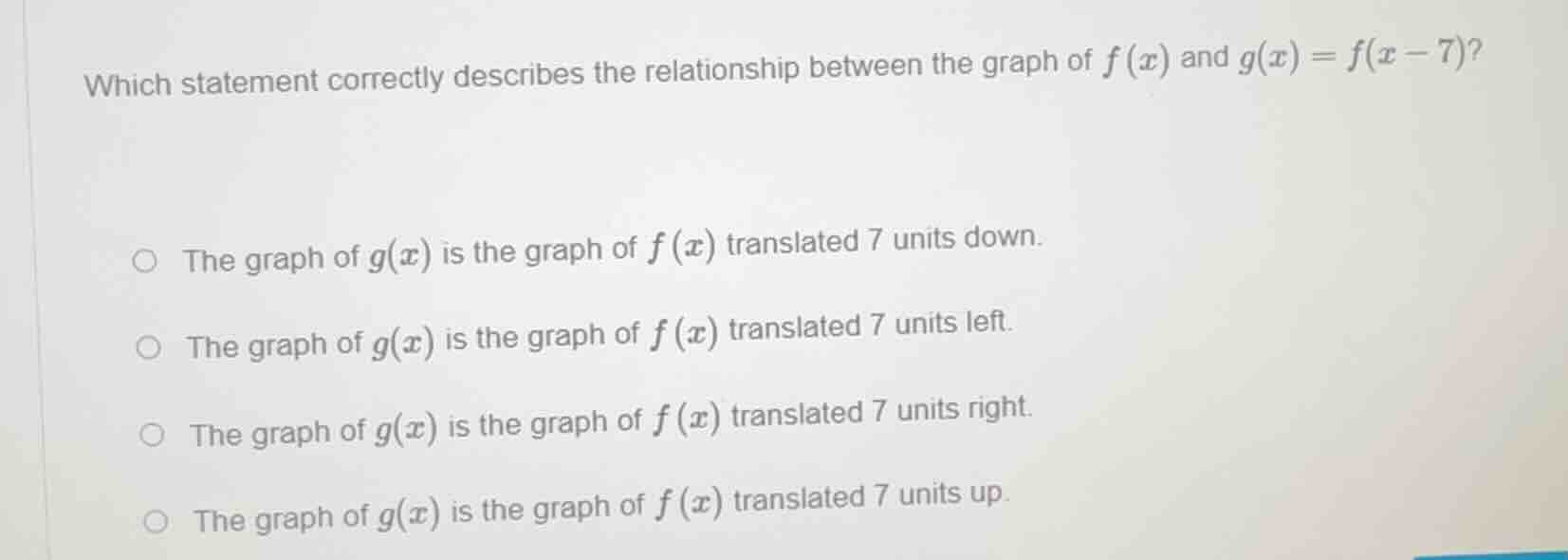 which statement correctly describes the relationship between the graph …