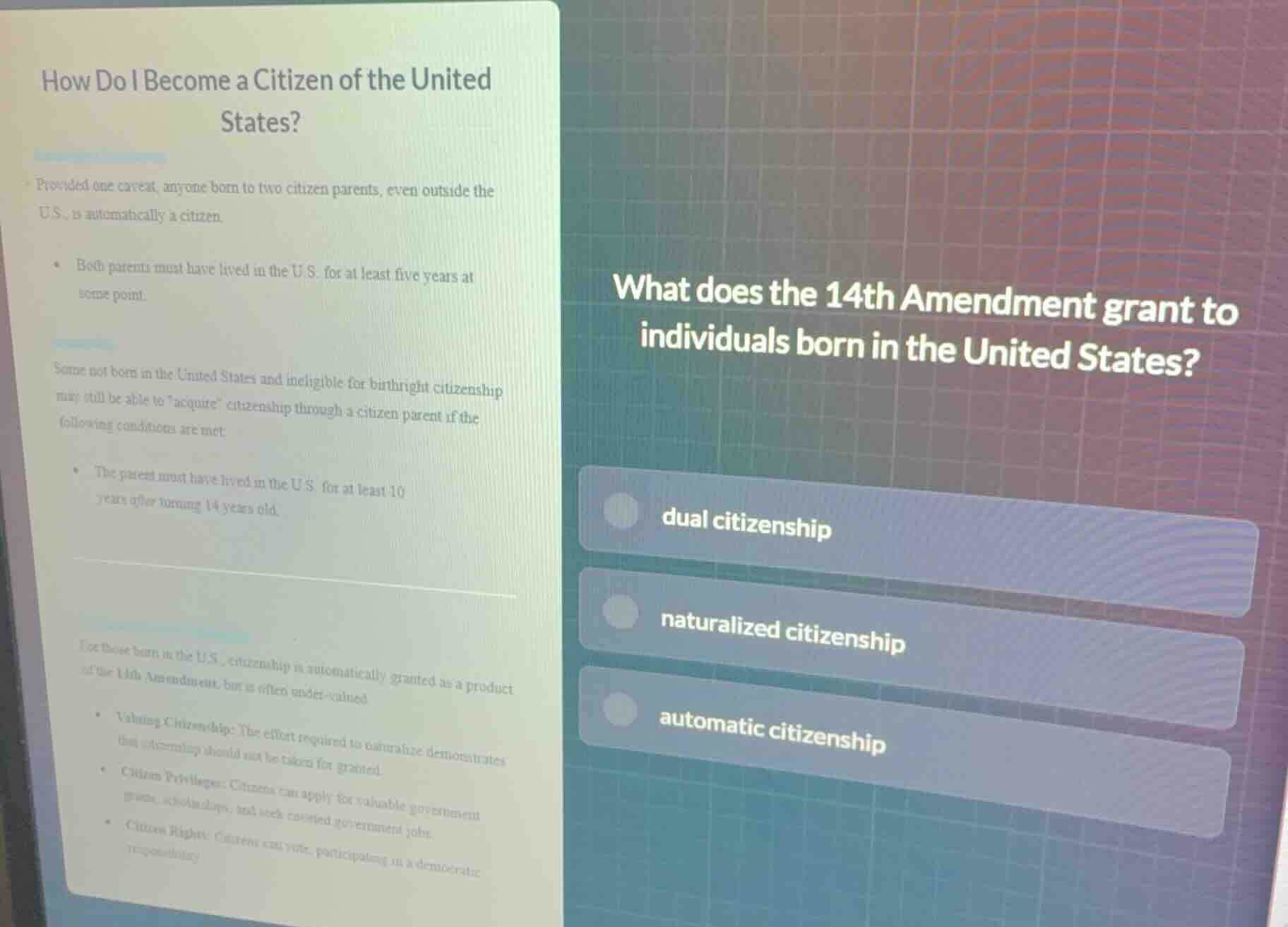 how do i become a citizen of the united states? - provided one caveat, …