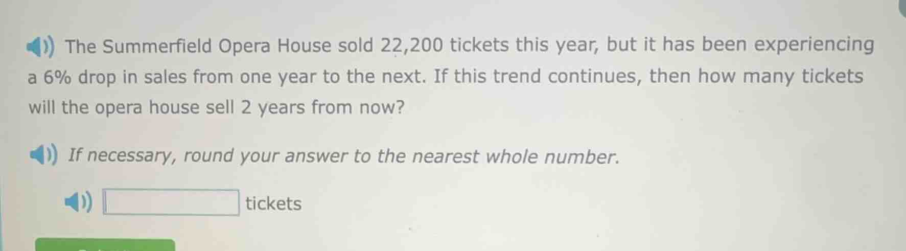 the summerfield opera house sold 22,200 tickets this year, but it has b…