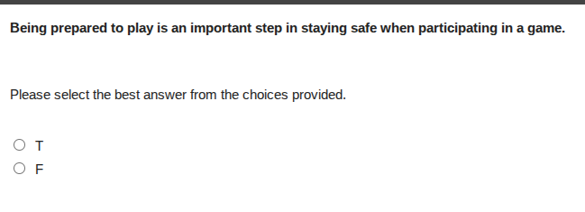 being prepared to play is an important step in staying safe when partic…