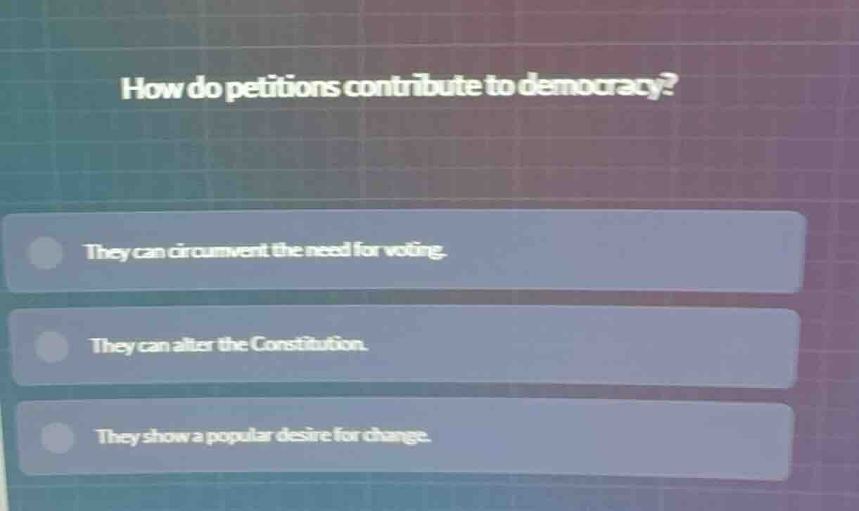 how do petitions contribute to democracy? they can circumvent the need …