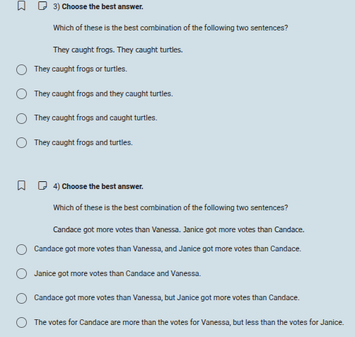 3) choose the best answer. which of these is the best combination of th…