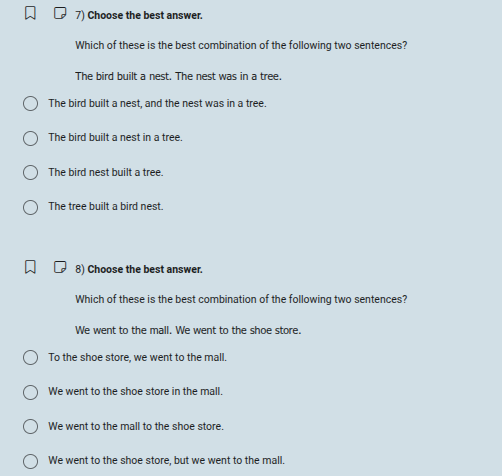 7) choose the best answer. which of these is the best combination of th…