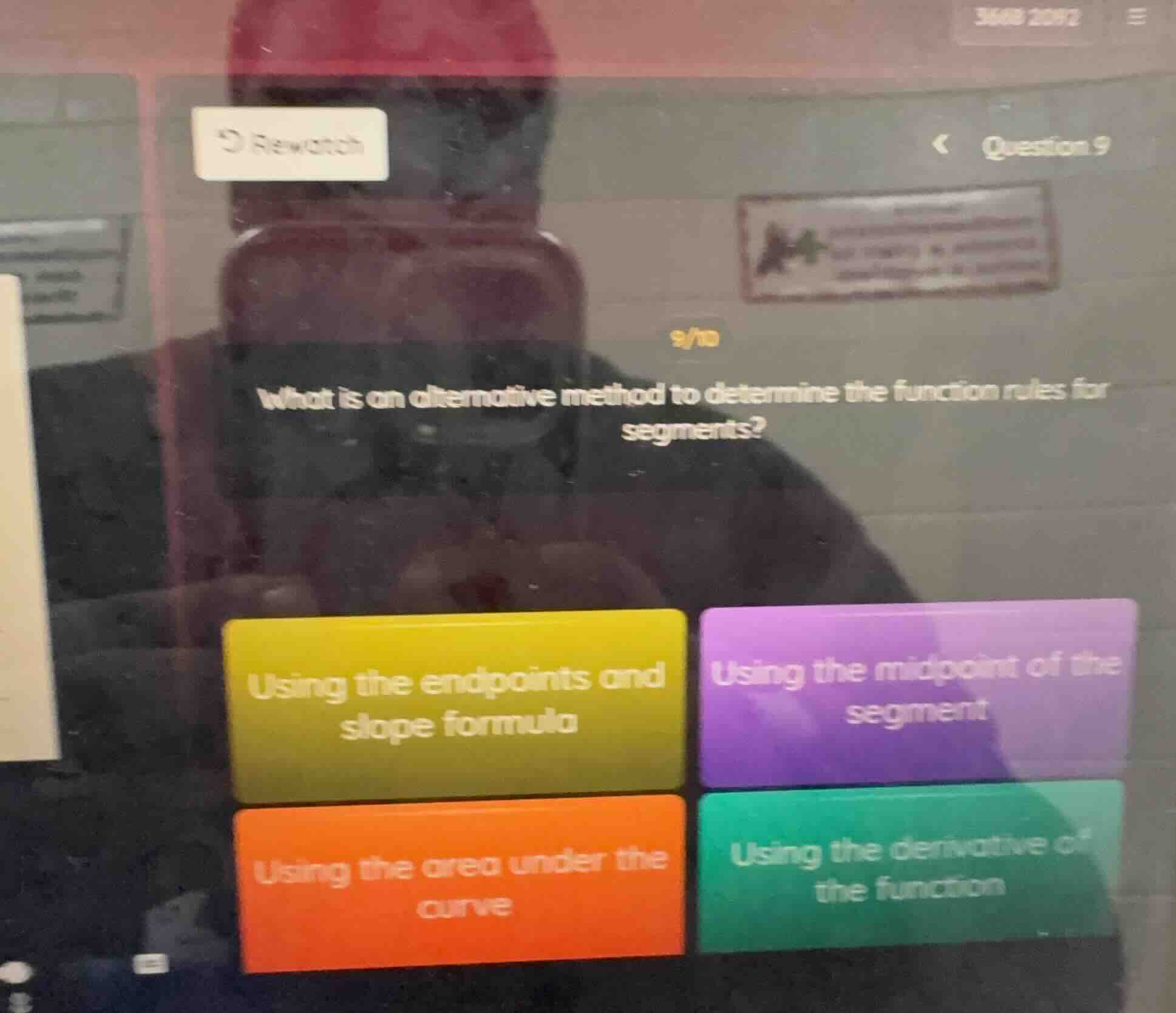 question 9 what is an alternative method to determine the function rule…