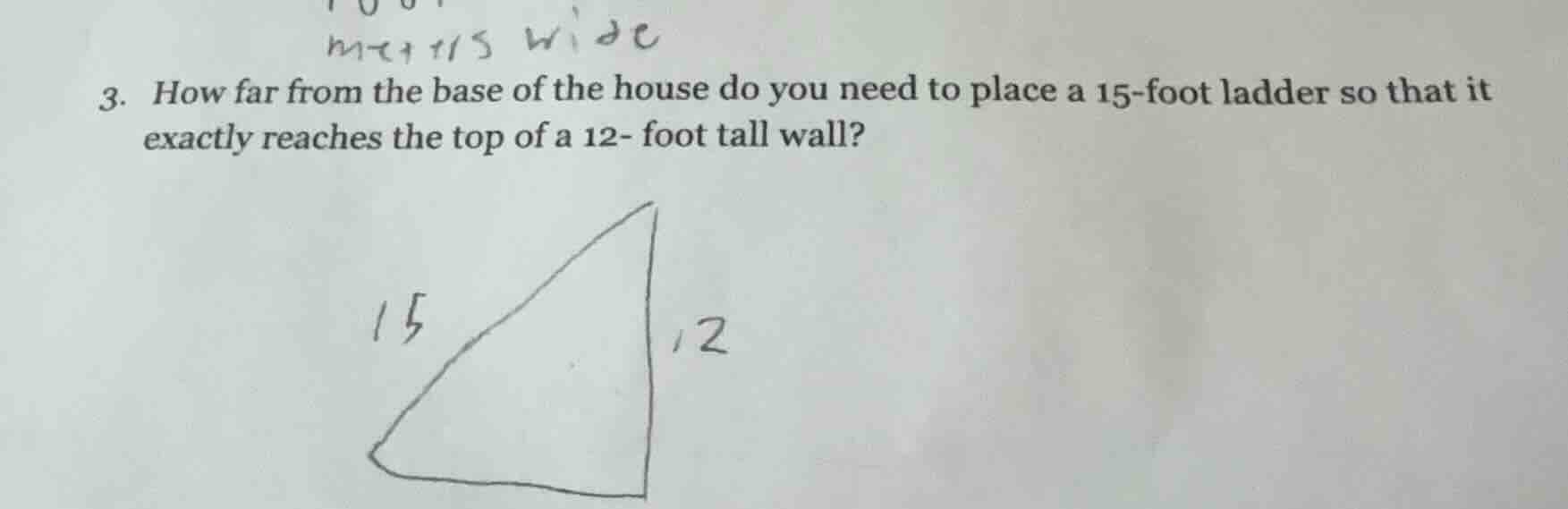 3. how far from the base of the house do you need to place a 15 - foot …