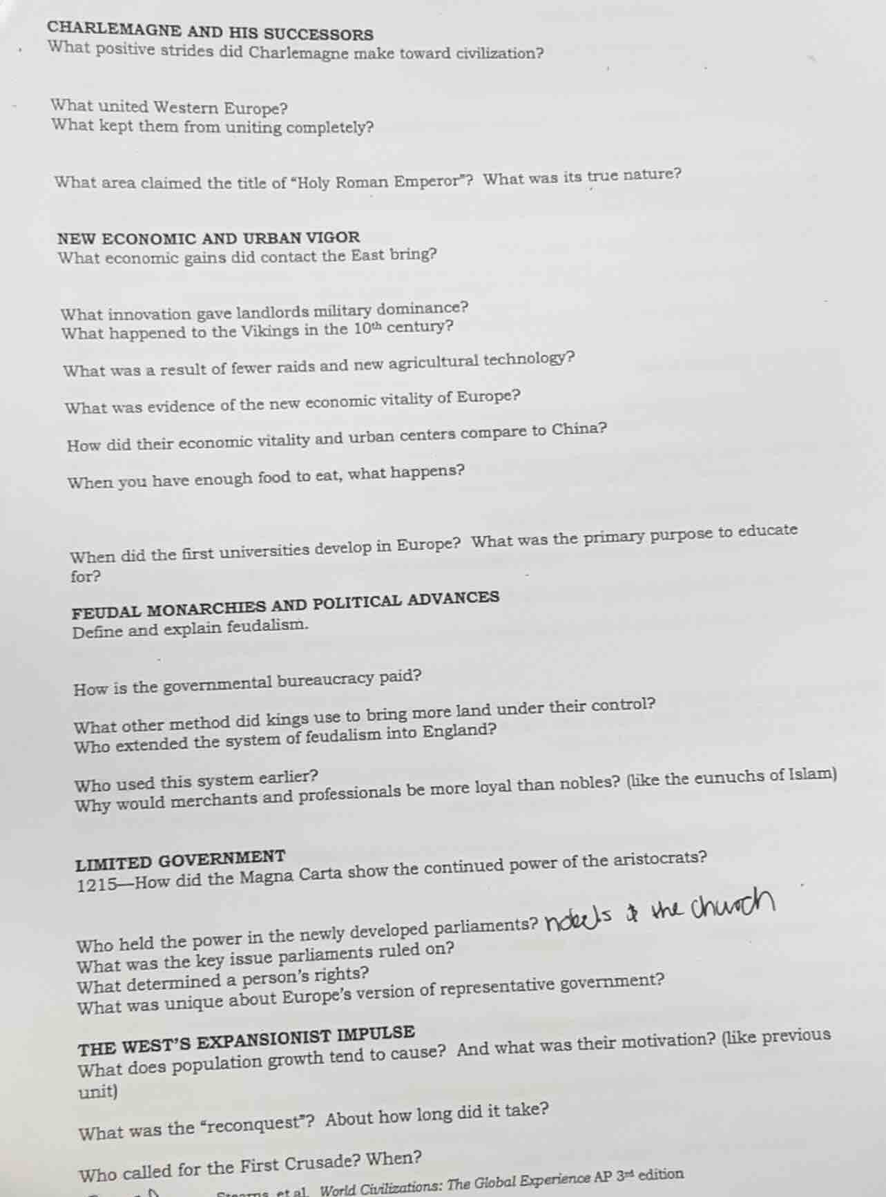 charlemagne and his successors what positive strides did charlemagne ma…