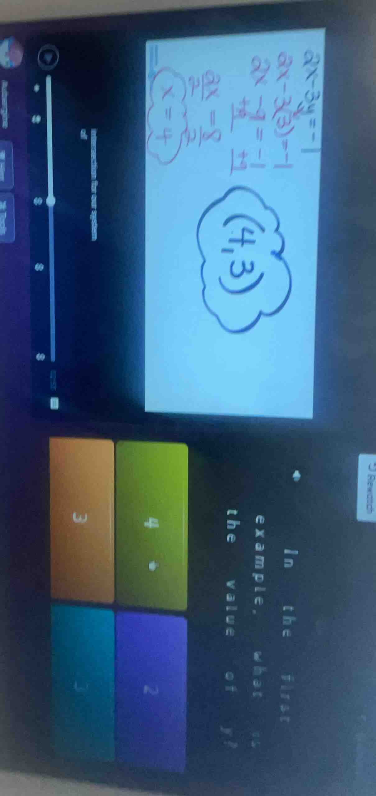 in the first example, what is the value of y? (options: 3, 4, etc. with…
