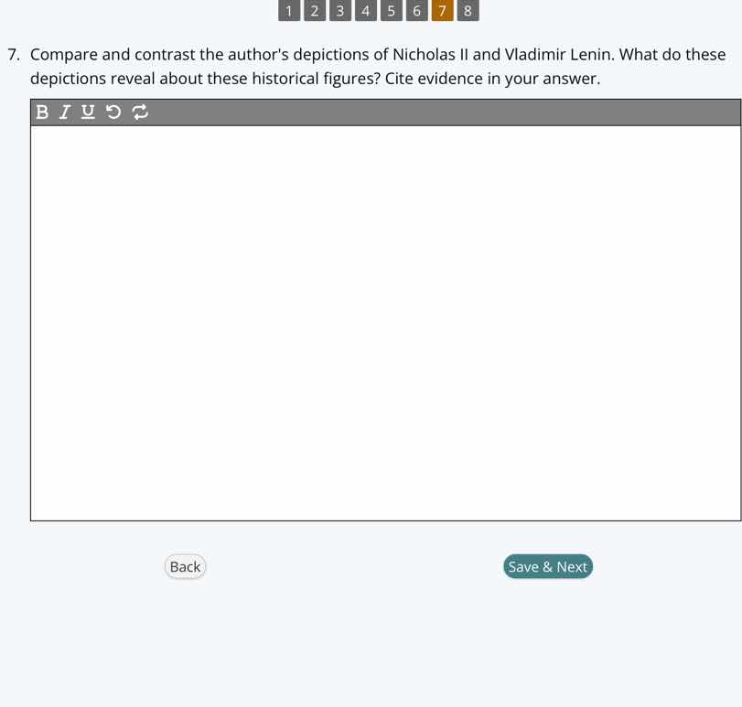 7. compare and contrast the authors depictions of nicholas ii and vladi…
