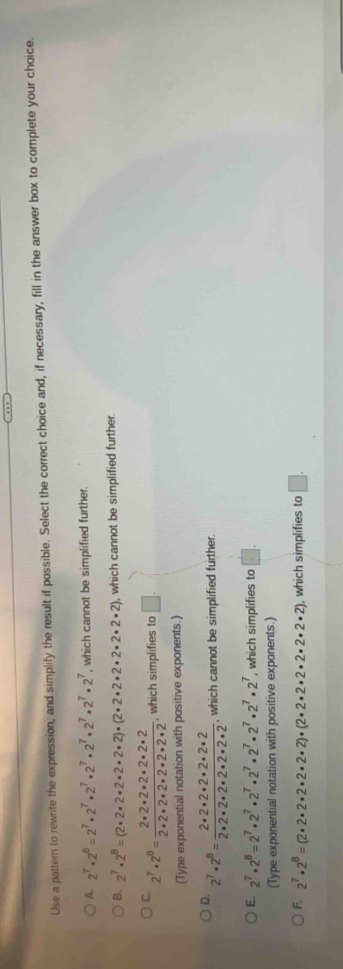 use a pattern to rewrite the expression, and simplify the result if pos…