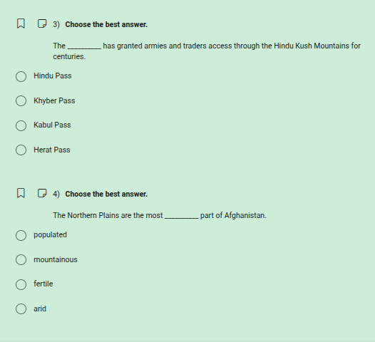 3) choose the best answer. the ______ has granted armies and traders ac…