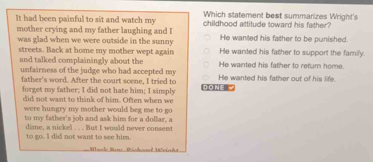 it had been painful to sit and watch my mother crying and my father lau…