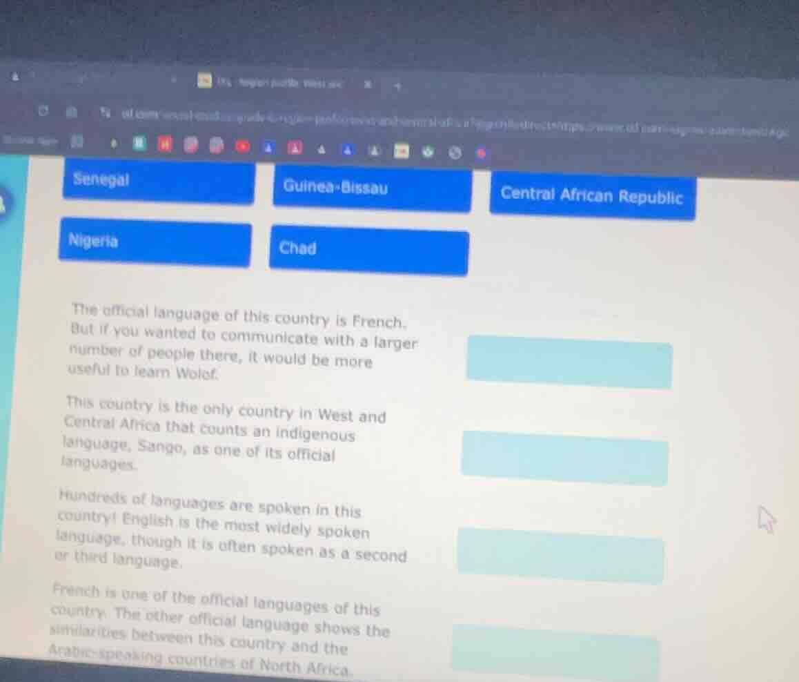 senegal guinea - bissau central african republic nigeria chad the offic…