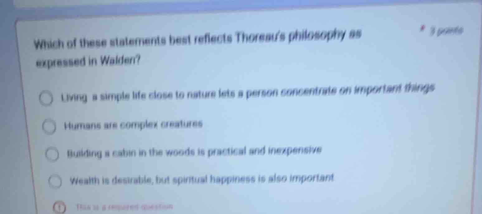 which of these statements best reflects thoreau’s philosophy as express…