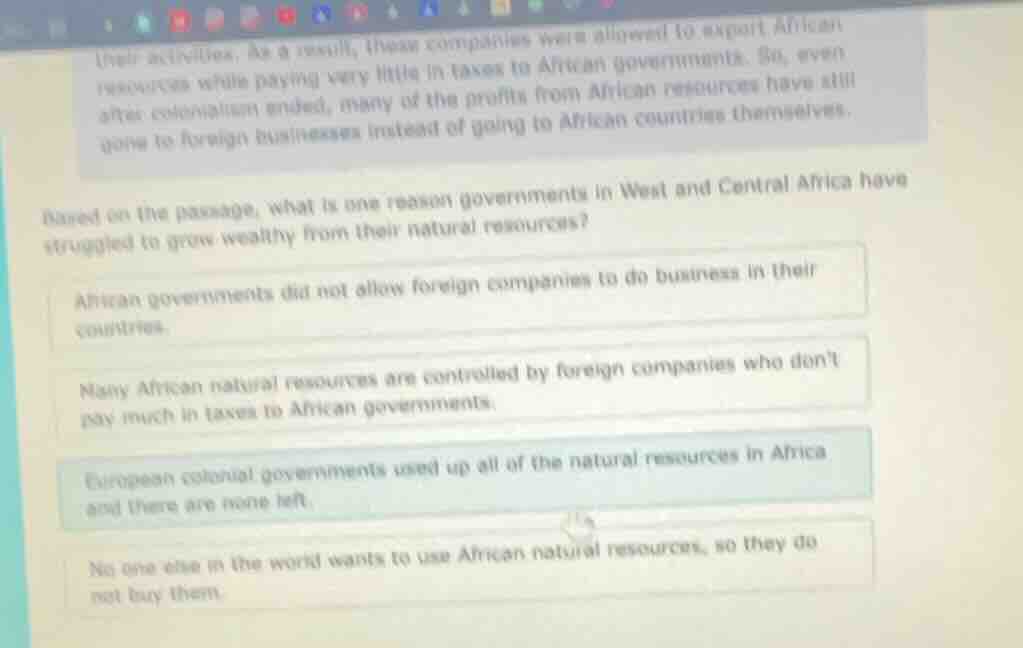 their activities. as a result, these companies were allowed to export a…