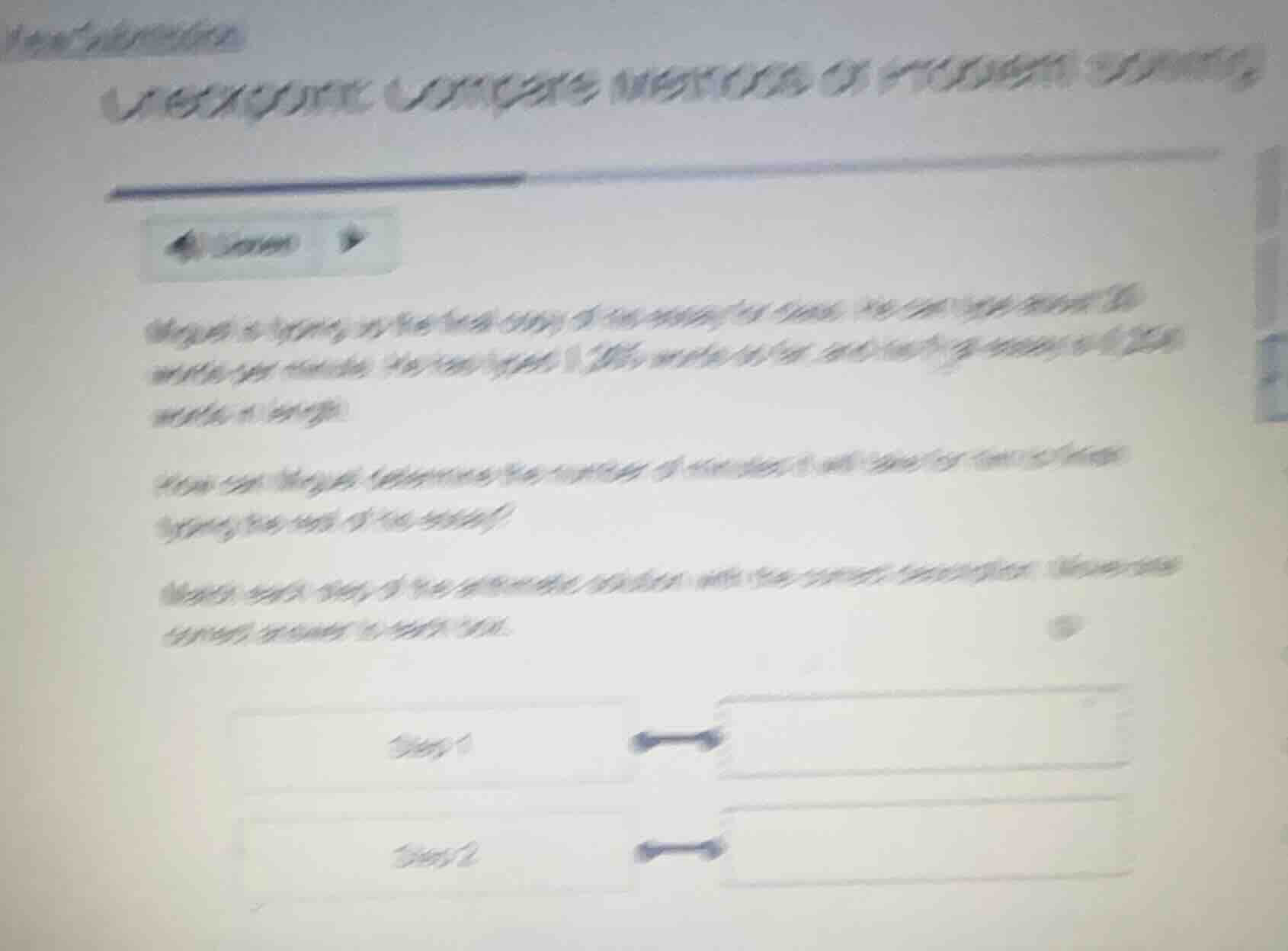 miguel is typing up the final copy of his essay for class. he can type …