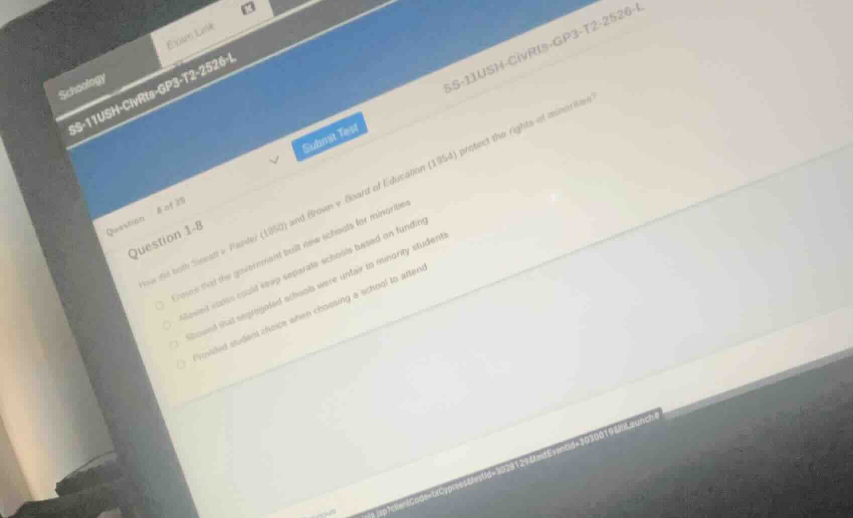 question 1-8 how did both sweatt v. painter (1950) and brown v. board o…
