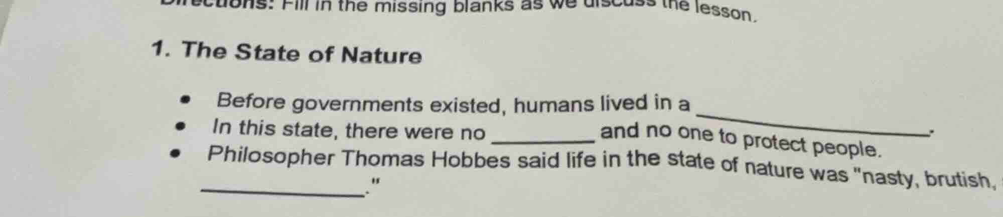 directions: fill in the missing blanks as we discuss the lesson. 1. the…