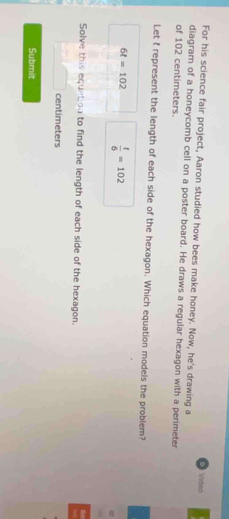 for his science fair project, aaron studied how bees make honey. now, h…