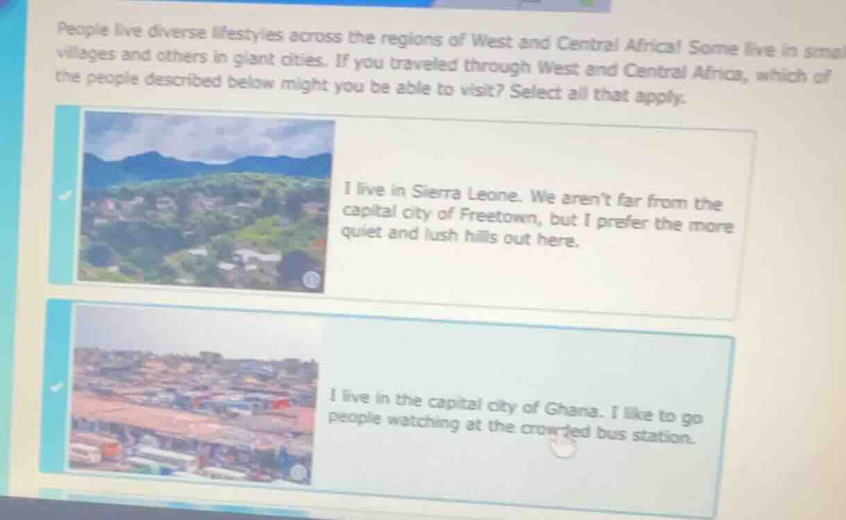 people live diverse lifestyles across the regions of west and central a…