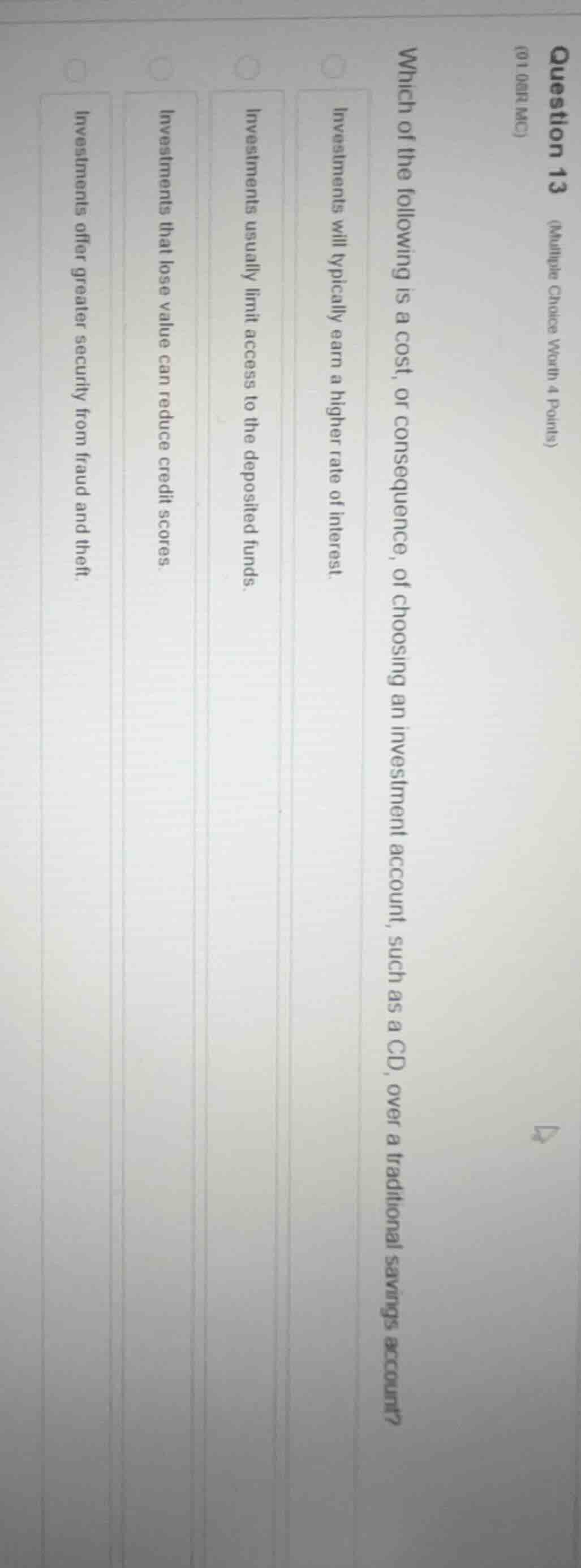 question 13 (multiple choice worth 4 points) (01 obr mc) which of the f…