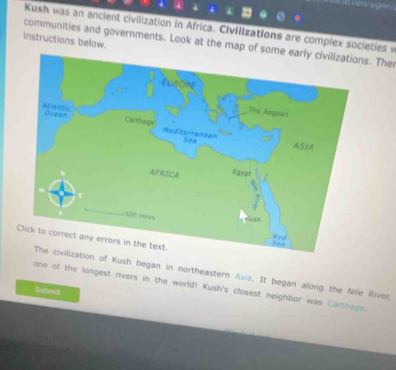 kush was an ancient civilization in africa. civilizations are complex s…