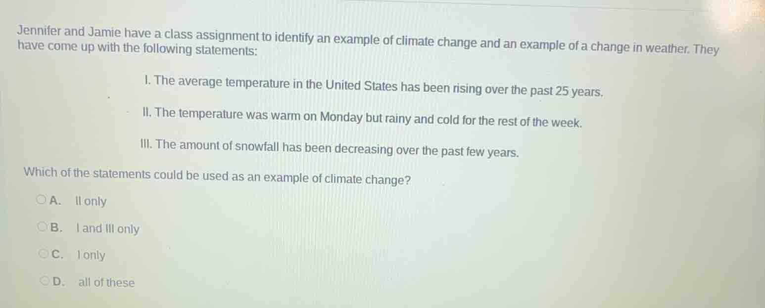 jennifer and jamie have a class assignment to identify an example of cl…