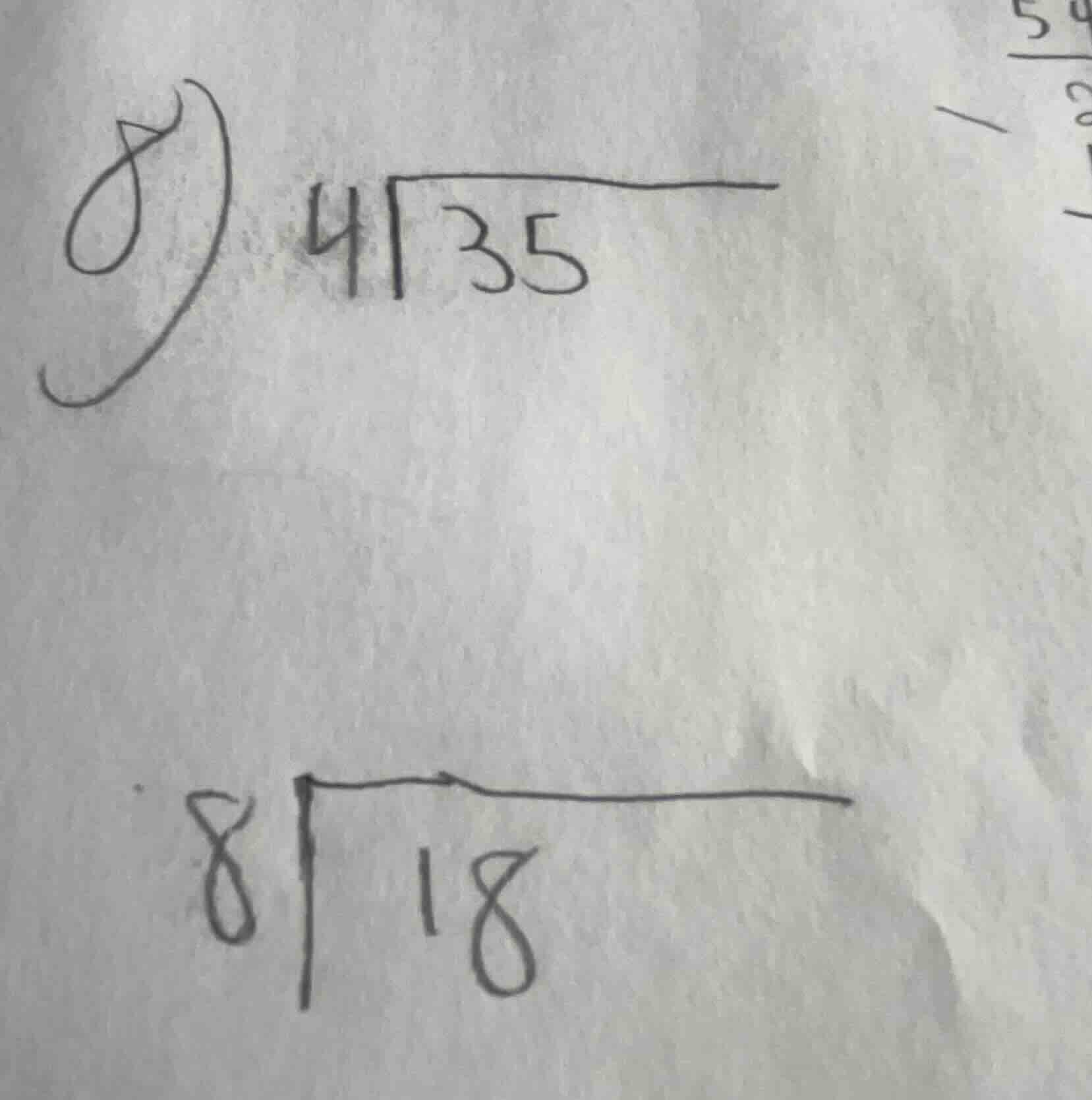 8) \\overline{4\\vert 35} \\overline{8\\vert 18}