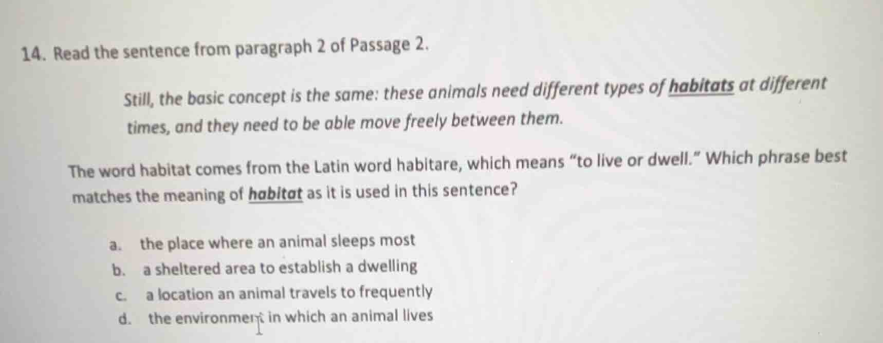 14. read the sentence from paragraph 2 of passage 2. still, the basic c…