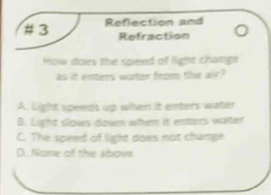 # 3 reflection and refraction how does the speed of light change as it …