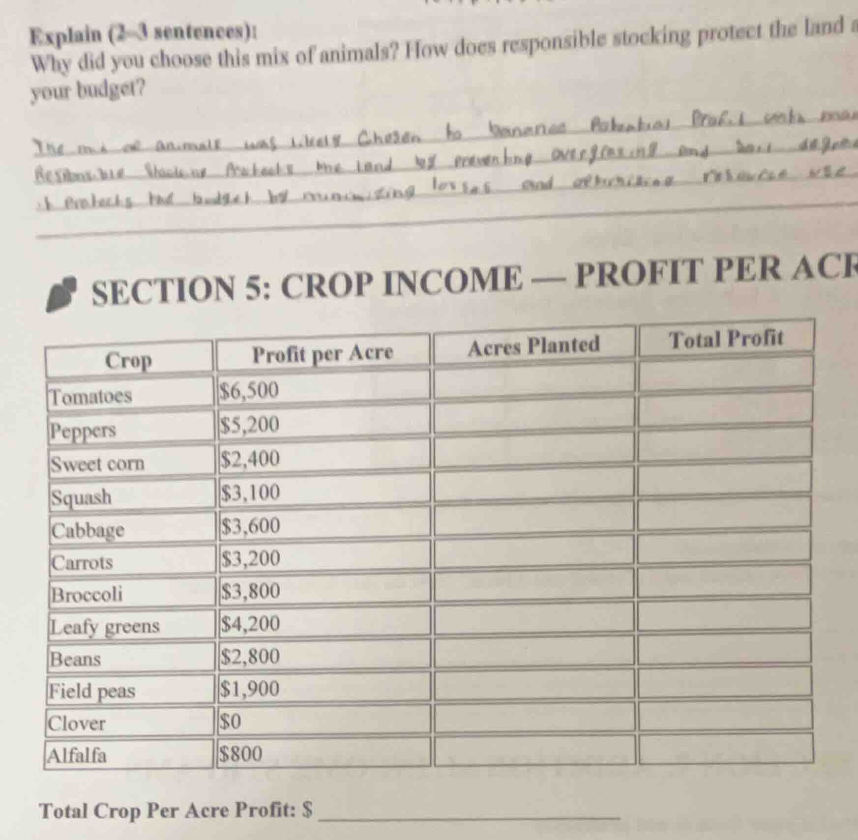 explain (2–3 sentences): why did you choose this mix of animals? how do…