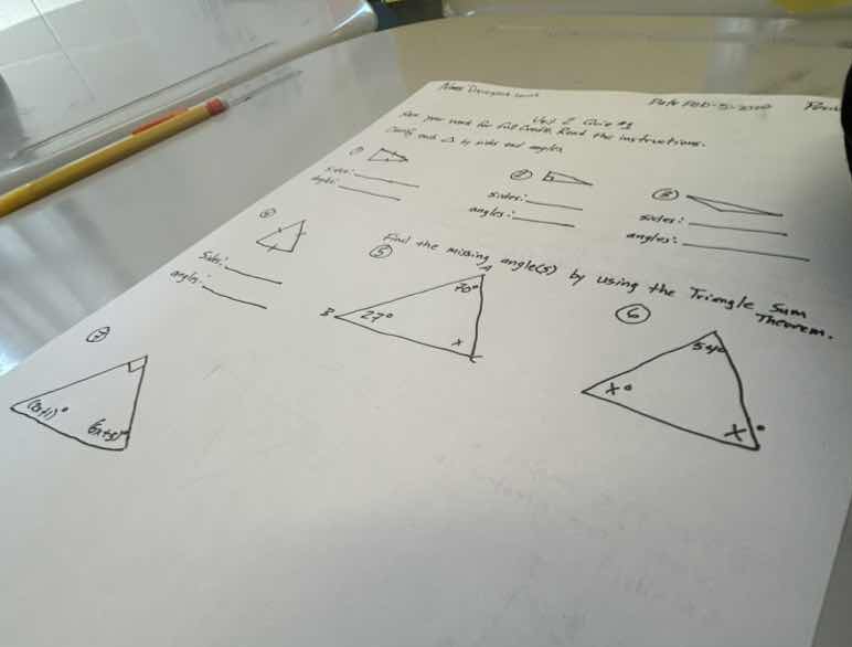 for the given triangles, find the indicated (sides and angles?) ① sides…