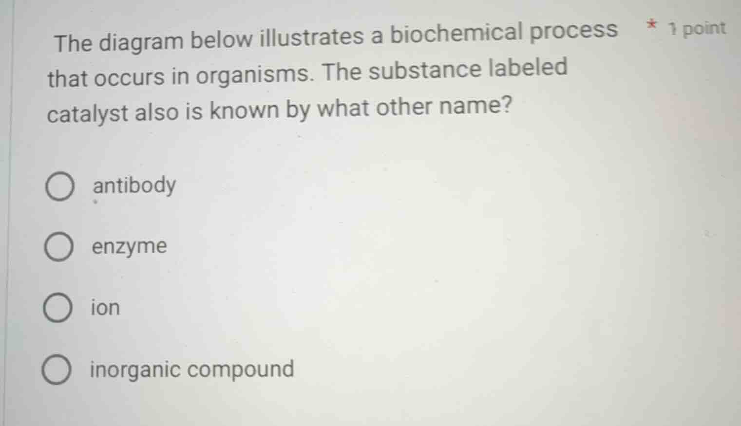 the diagram below illustrates a biochemical process that occurs in orga…