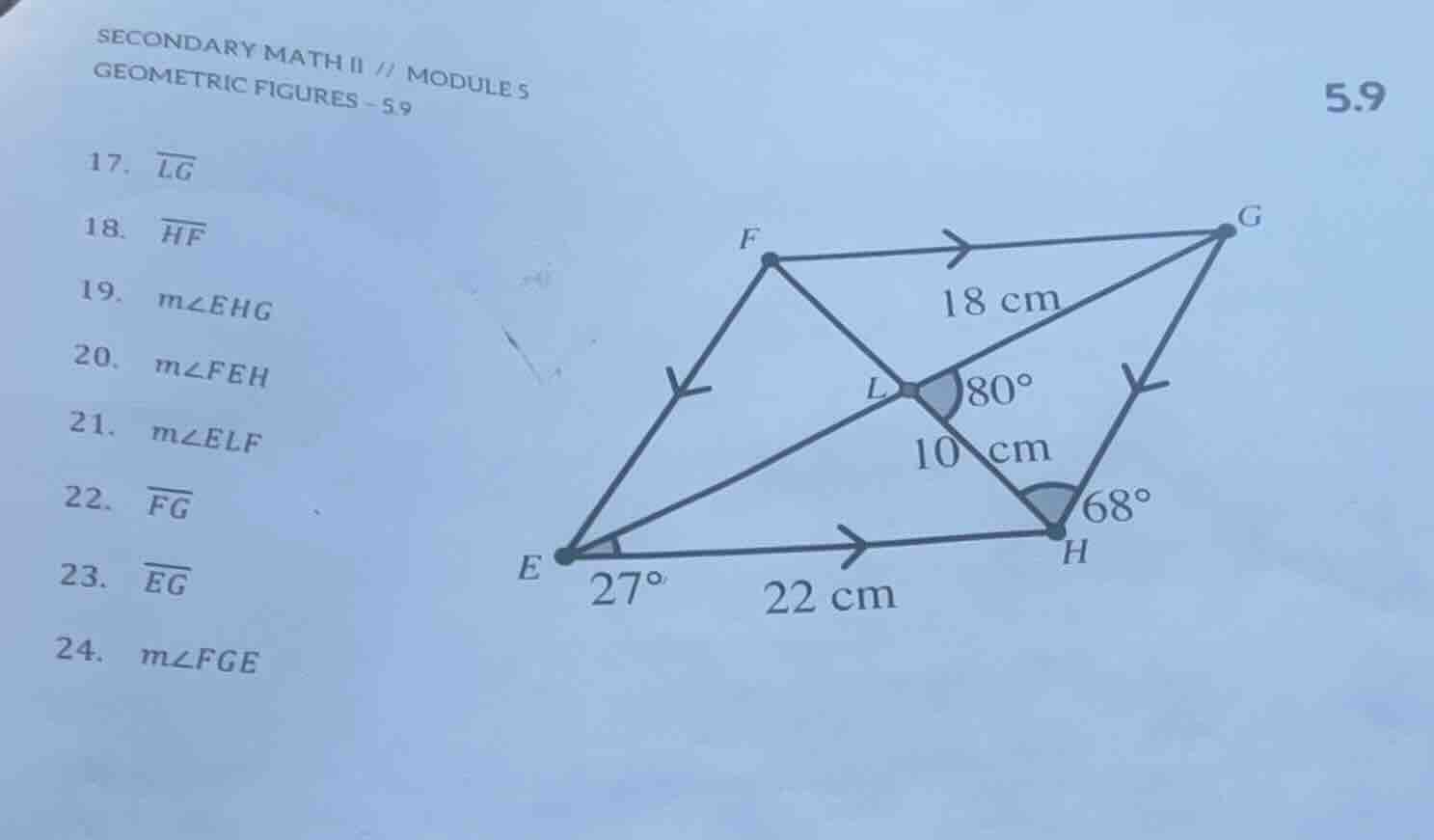 secondary math ii // module 5 geometric figures - 5.9 17. $overline{lg}…