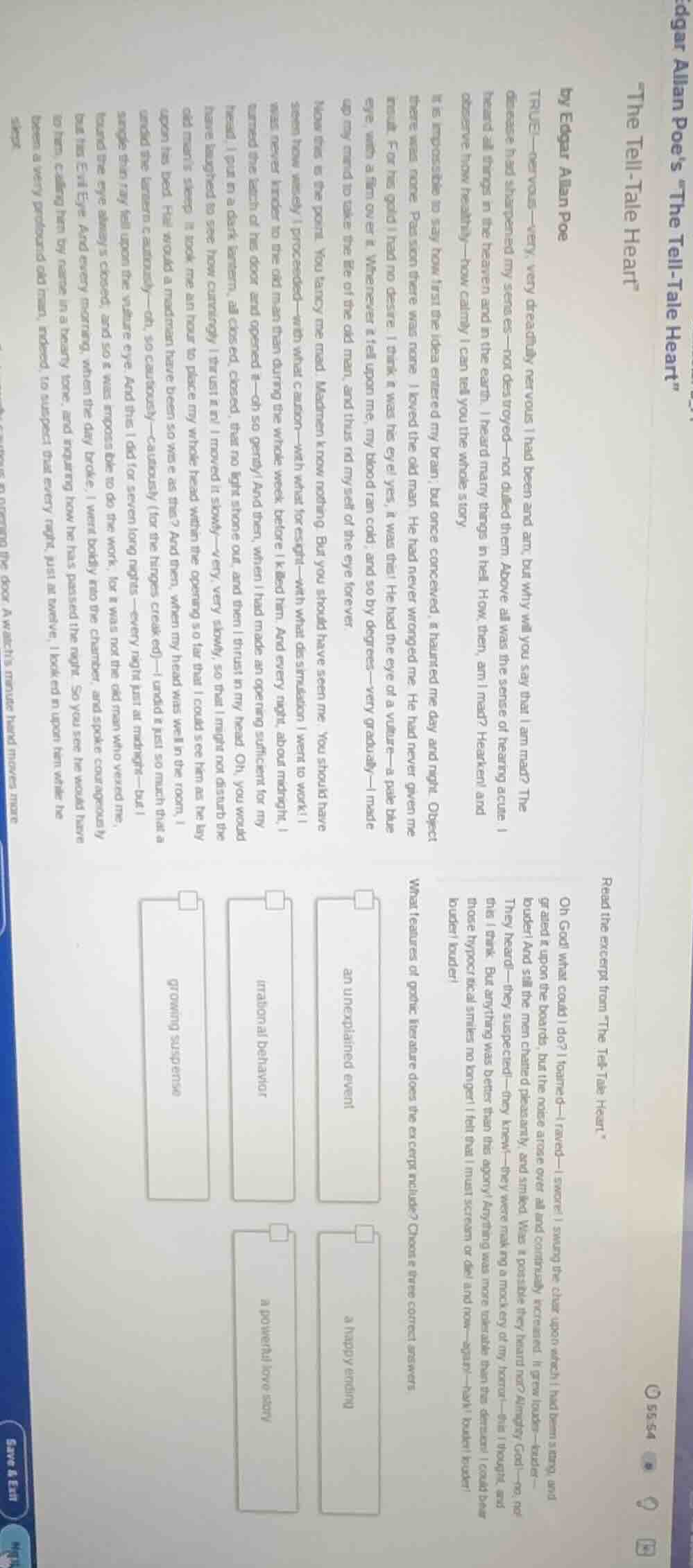 edgar allan poe’s “the tell - tale heart” the tell - tale heart by edga…