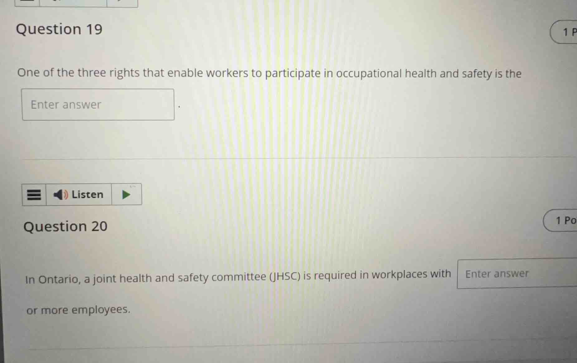 question 19 one of the three rights that enable workers to participate …