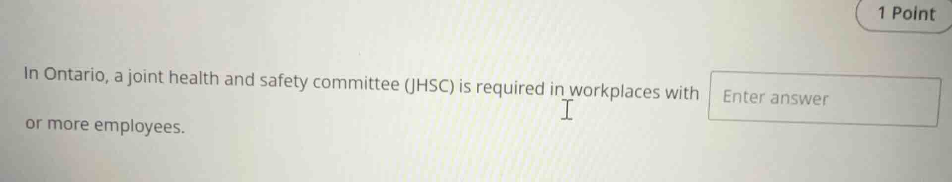 in ontario, a joint health and safety committee (jhsc) is required in w…