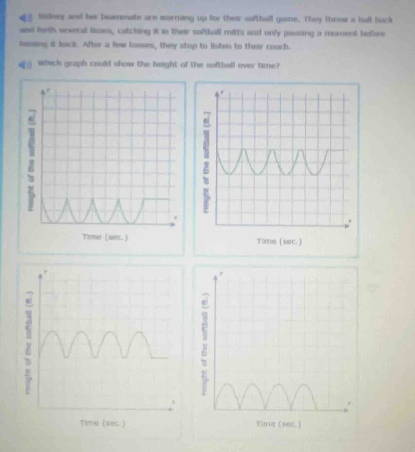 sidney and her teammates are warming up for their softball game. they t…