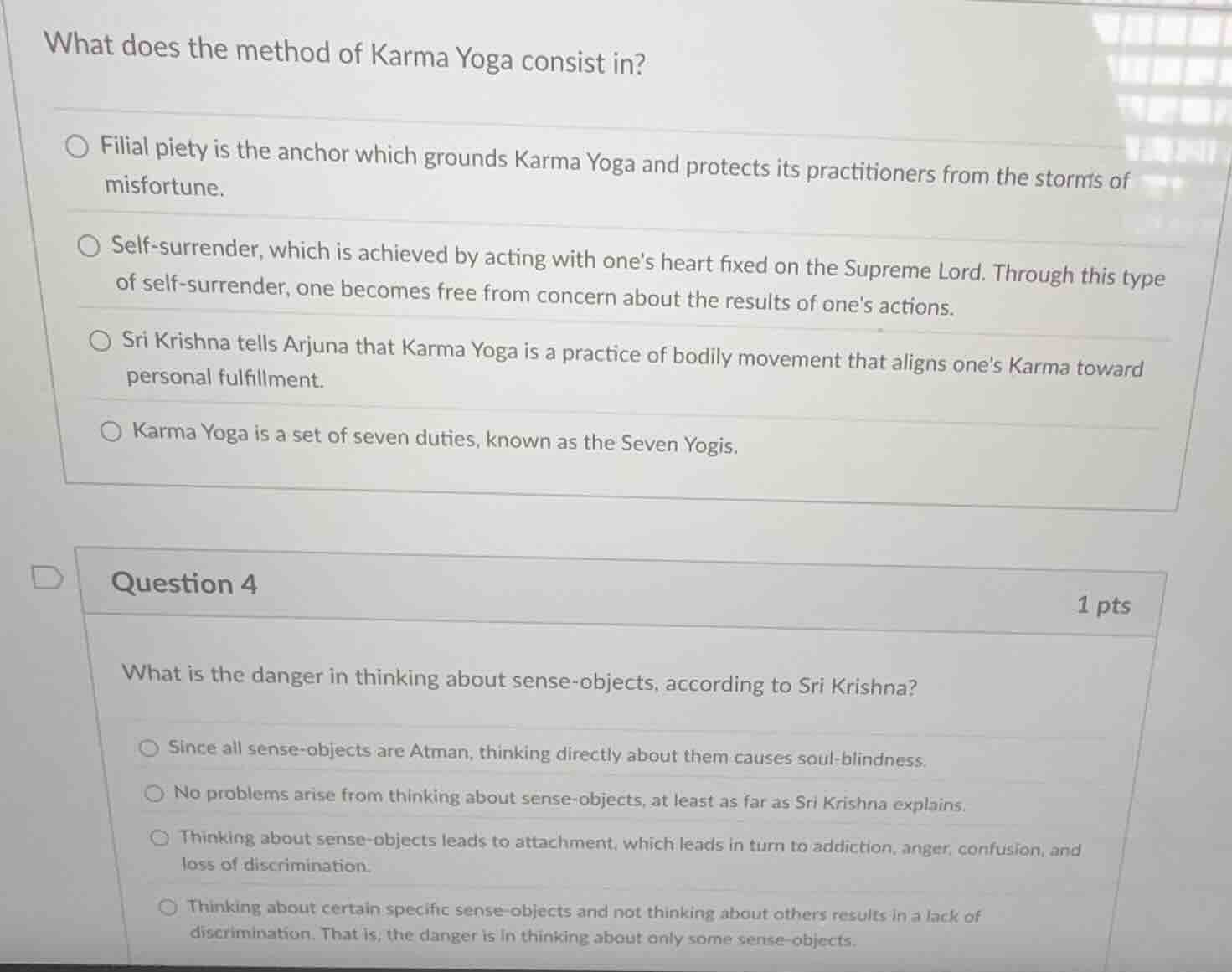 what does the method of karma yoga consist in? filial piety is the anch…