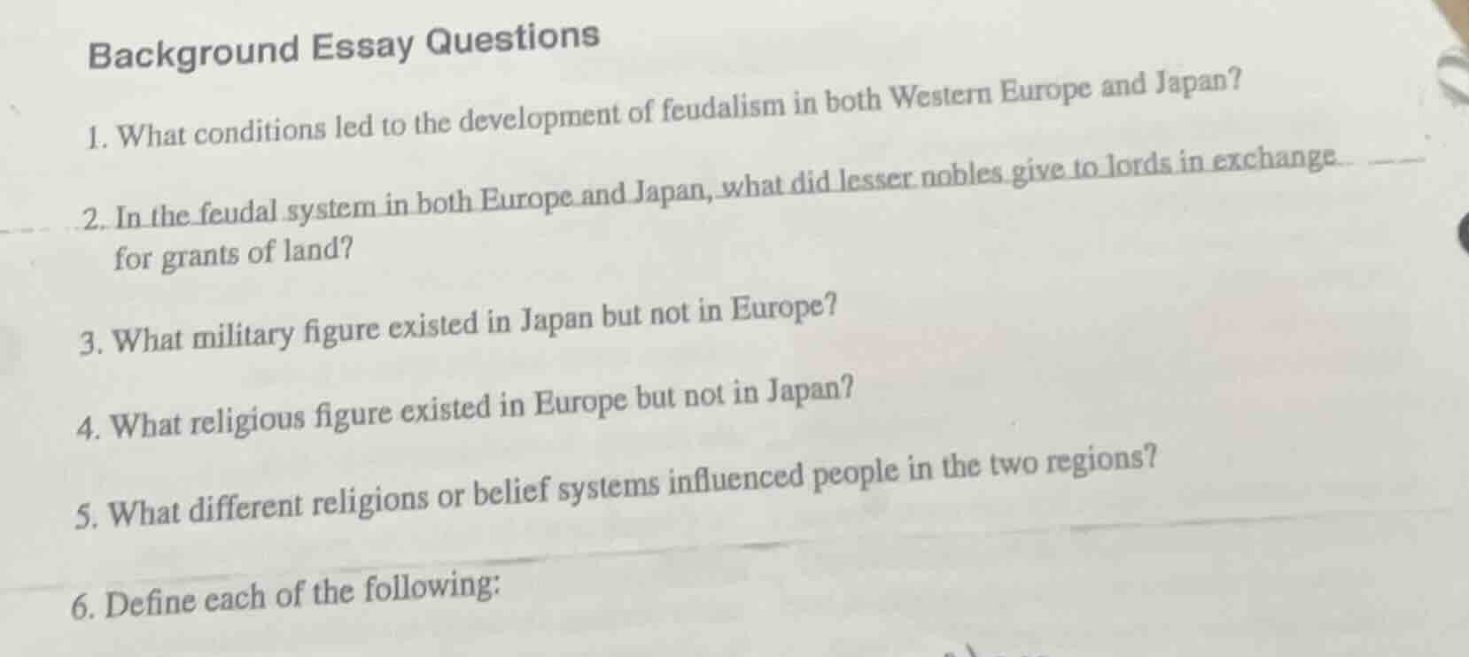 background essay questions 1. what conditions led to the development of…