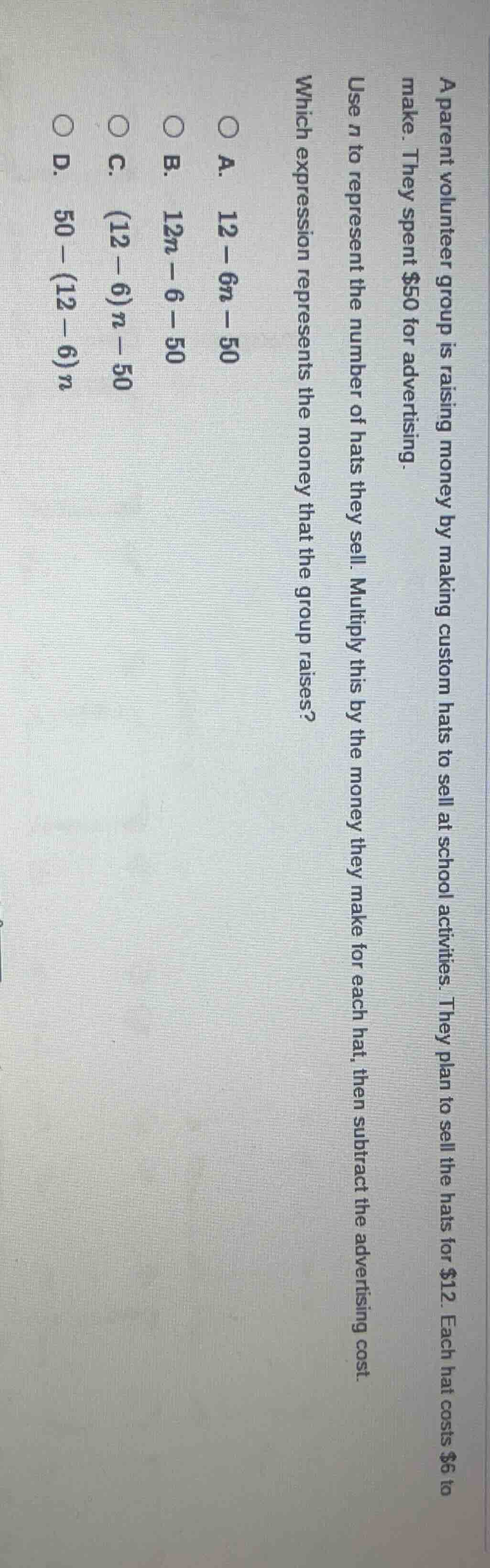 a parent volunteer group is raising money by making custom hats to sell…