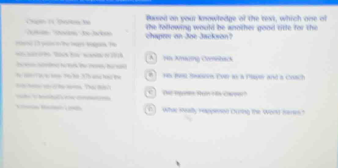 chapter 11 question 36 jackson: \shoeless\ joe jackson played 13 years …