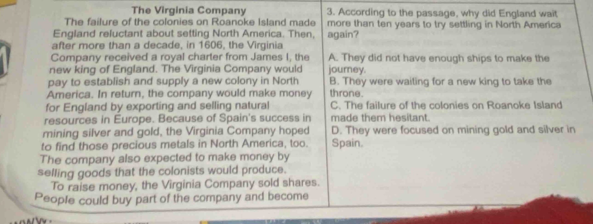 the virginia company the failure of the colonies on roanoke island made…