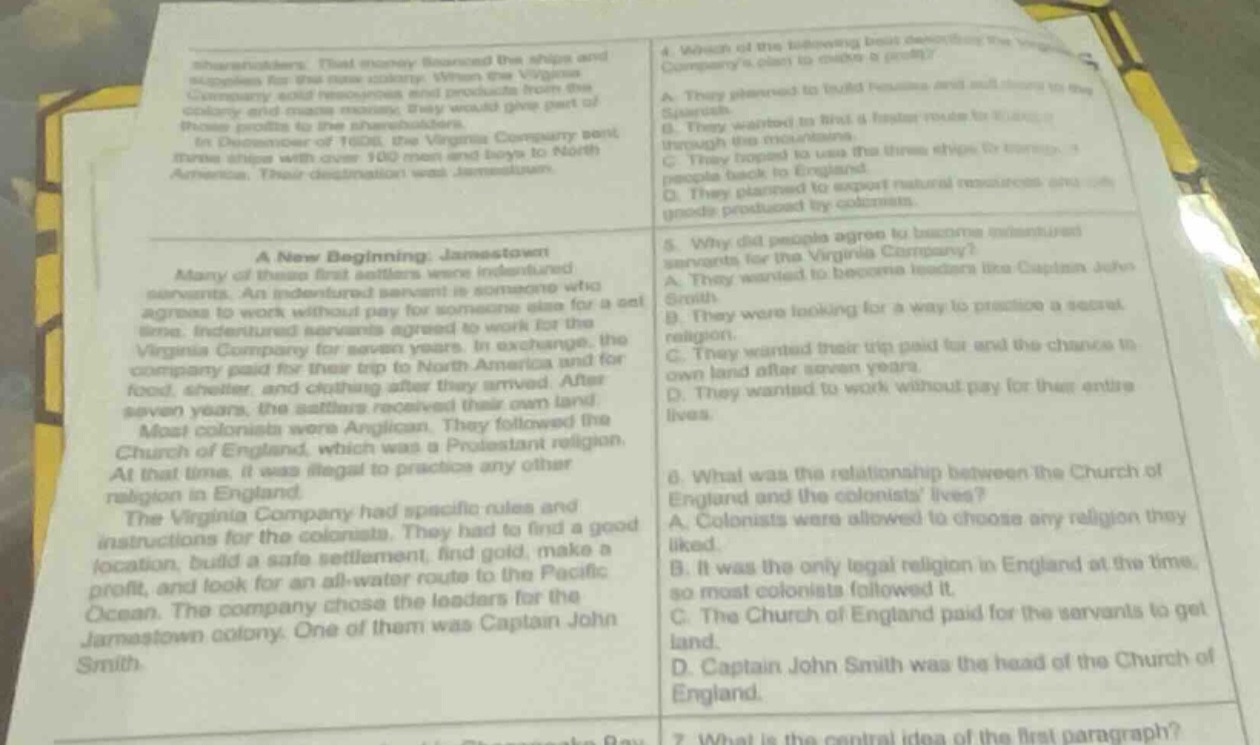 shareholders. that money financed the ships and supplies for the new co…