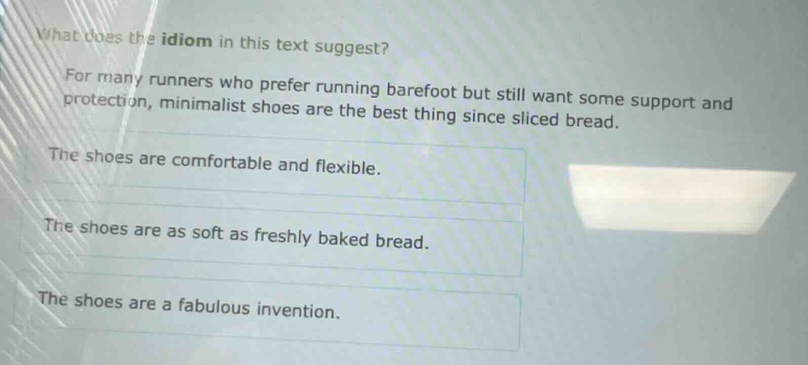 what does the idiom in this text suggest? for many runners who prefer r…